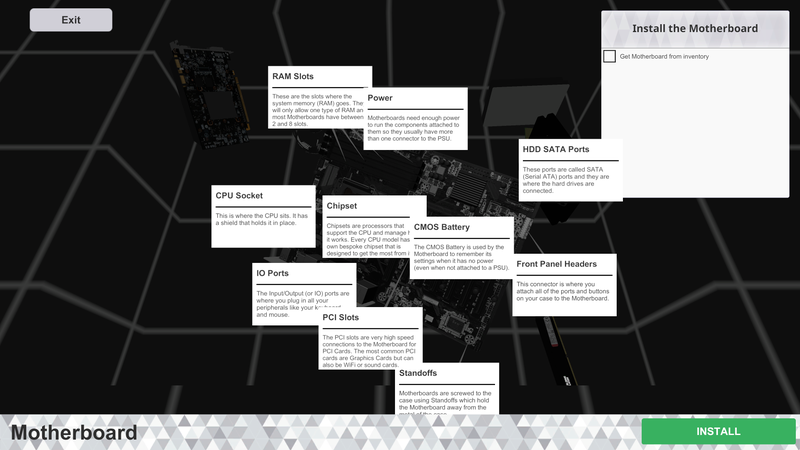 Illustration for article titled Building PCs in This New Sim Is Meta as Hell